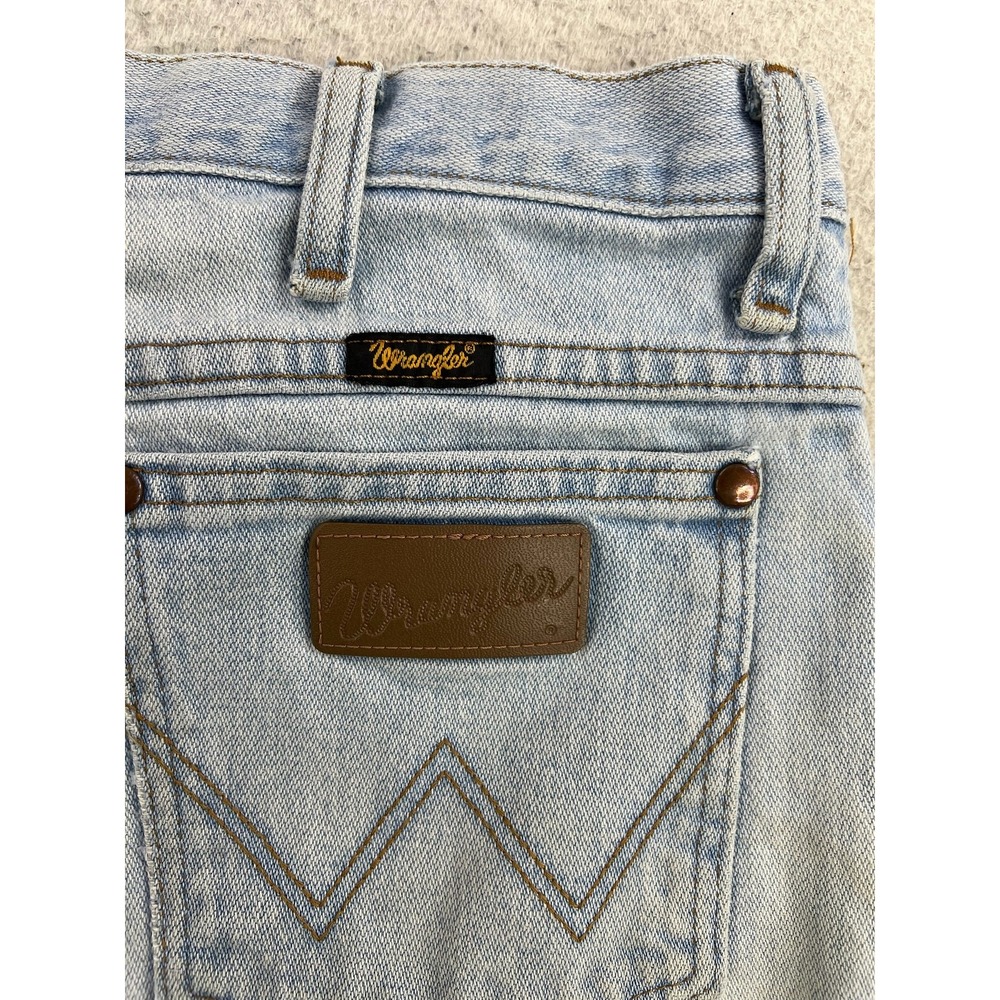 Wrangler Cowboy Cut Jeans Mens 32x30 Blue Slim Light Wash Denim Western 936GBH